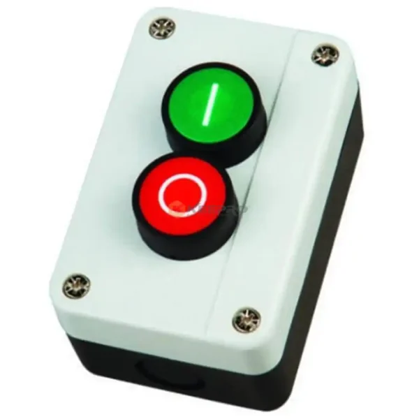 INTERRUPTEUR MACHINE 380V ON-OFF + CAGE PLAST XAL-B213 AVEL