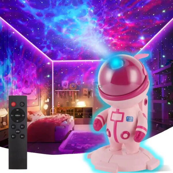 LAMPE JEU DE LUMIERE BLUETOOTH STYLE ASTRONAUT LAPIN ROSE GM USB+TEL DY-001 ROOKAIR