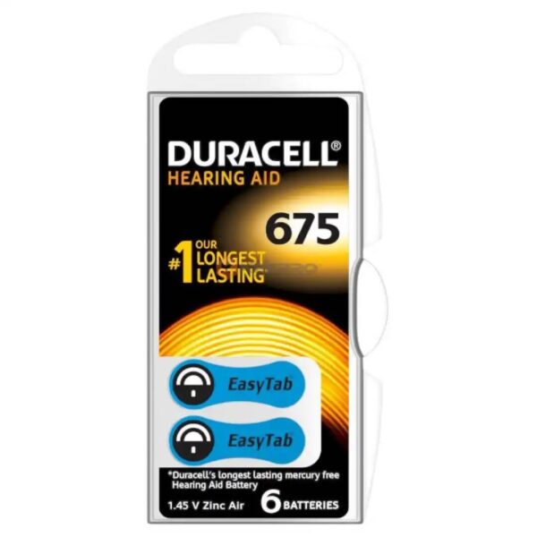 PILE APPAREIL OREILLE 675 PR44 DURACELL