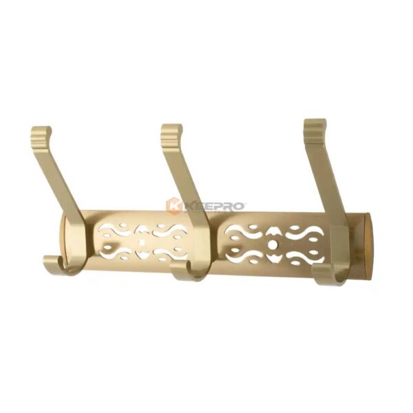 PORTE MANTEAU ALUM 3T PERFORE BRONZE