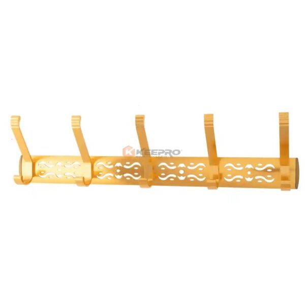 PORTE MANTEAU ALUM 5T PERFORE DORE 285-GD