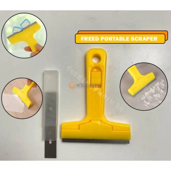 RACLETTE CUTTEUR +4 LAMES PORTABLE SCRAPER