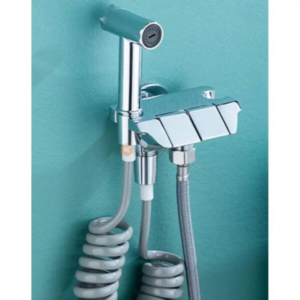ROBINET ABLUTION DOUBLE SERVICE PIANO LUX CHROME +DOUCHET+ FLEXIBL ITALYVIEIR