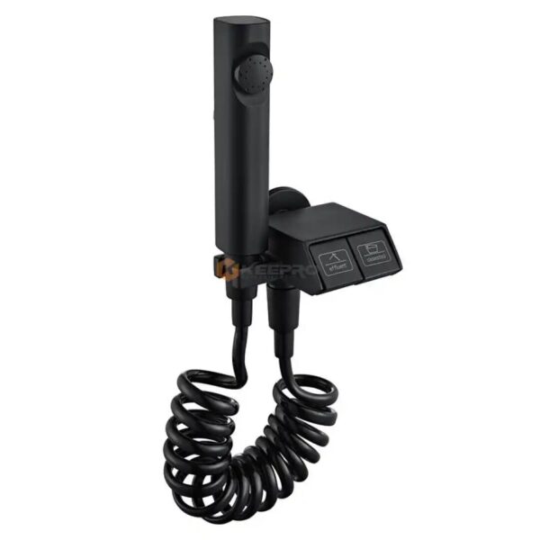 ROBINET ABLUTION DOUBLE SERVICE PIANO PLAST NOIR +DOUCHET+ FLEXIBL ITALYVIEIR