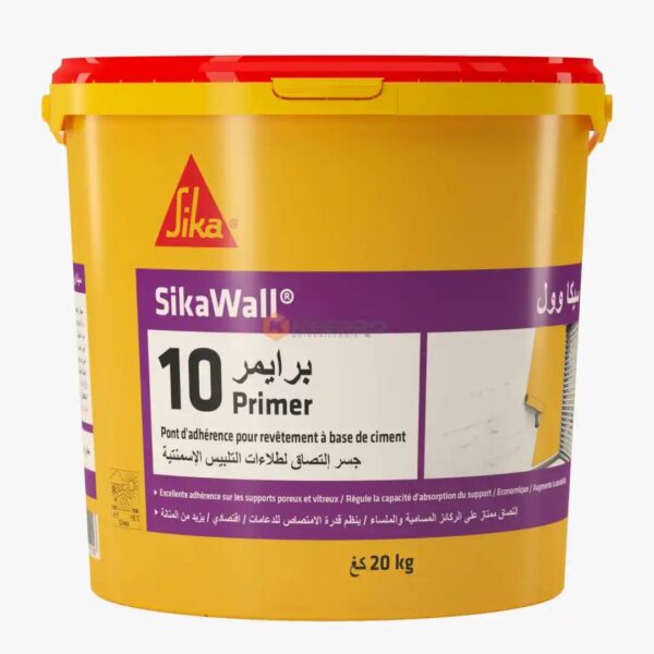 FIXATEUR BETON JAUNE LIQUIDE SIKAWALL 10 PRIMER 20KG SIKA