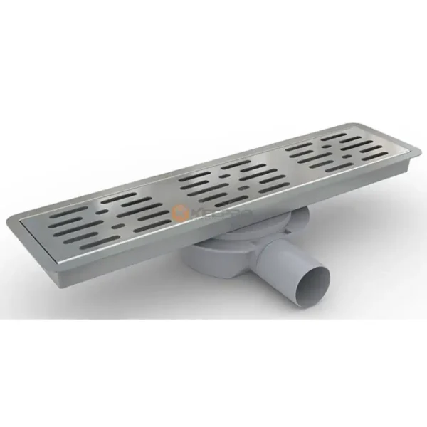 CANIVEAU 30CM INOX+PLAST COUDE CHROME DIMI