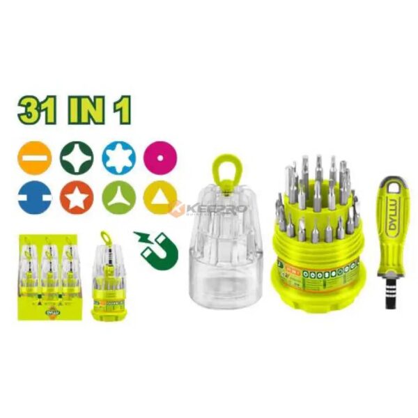 JEU TOURNEVIS PRECISION  31PCS 31-IN-1 ROND DTSS1J31 DYLLU