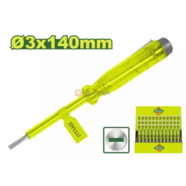 TOURNEVIS TESTEUR TRANSP JAUNE PM DTTP1502 DYLLU