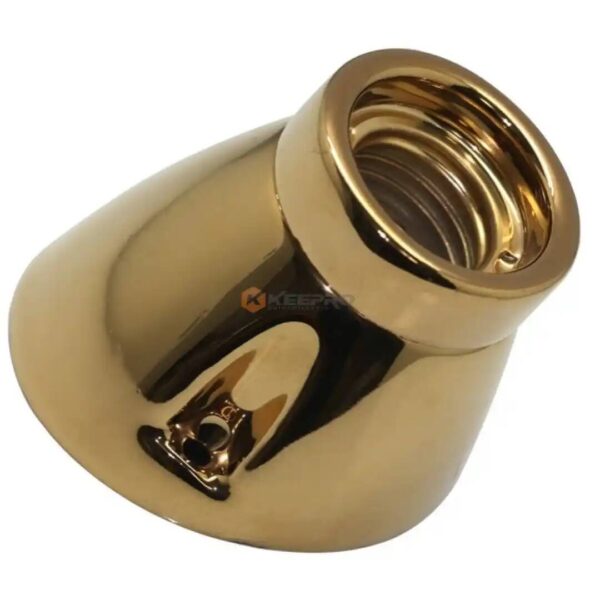DOUILLE ROSACE INCLINE DOREE / CHROME GBF