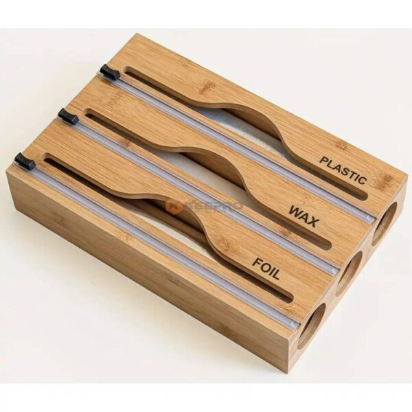 PORTE ROULEAUX CUISINE 3PCS BOIS LUX