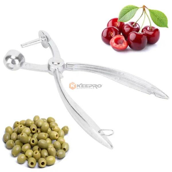 PINCE DENOYAUTEUR CERISES ET OLIVES RAPIDE EN ALUM YT-1