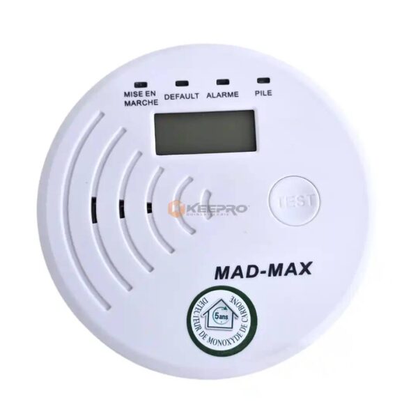 DETECTEUR DE GAZ MONOXYDE ALARM MAD-MAX