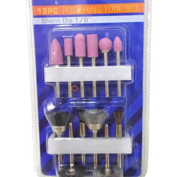JEU BROSSE METALLIQ PLAT TIGE +6PCS PIERRE A MEULER ZP-1021 RELI