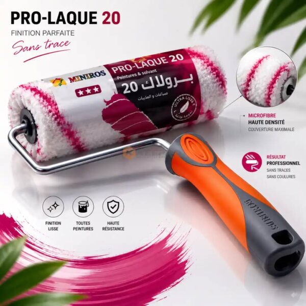 ROULEAU LAQUE LAINE PRO RRLP 20 MINIROS / DECO+