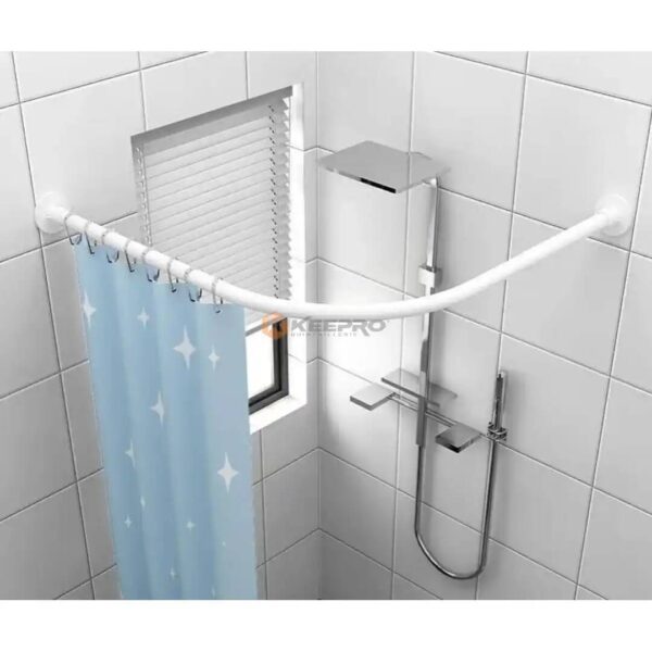TRINGLE SDB BLANC FORME " L " 120 X 120 HQ026 ALWAN
