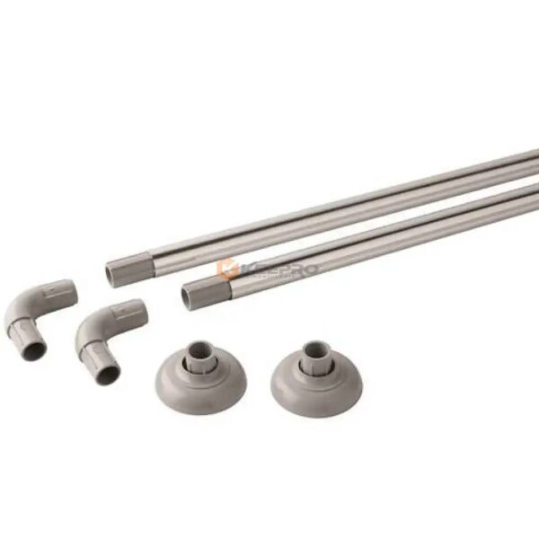 TRINGLE SDB CHROME FORME " L " 80 X 80
