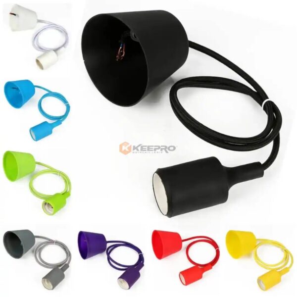 DOUILLE LUSTRE A FIL E27 PLAST COULEUR ADAPOR