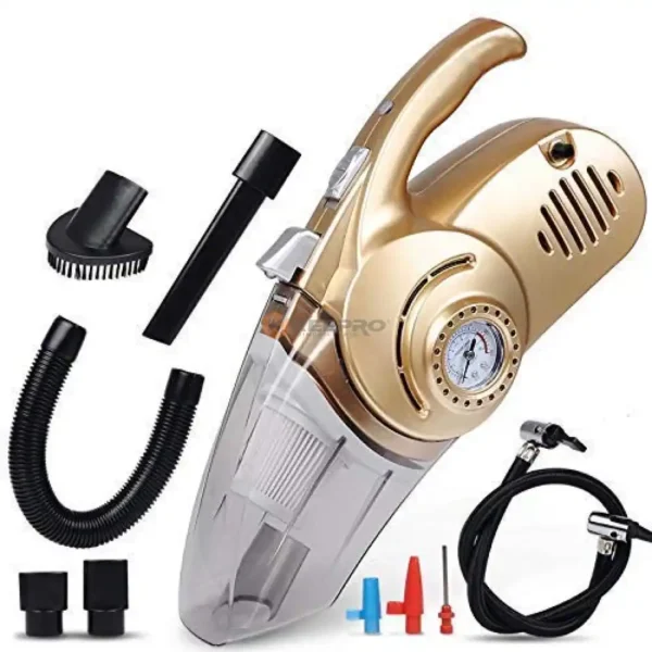 ASPIRATEUR COMPRESSEUR AUTO 4IN1 DORE 12V 120W LUX 18631