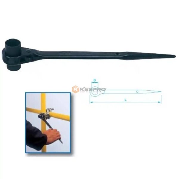 CLE D'ECHAFAUDAGE CLIQ NOIR 17-19MM SUPER DURABLE TOP COBRA