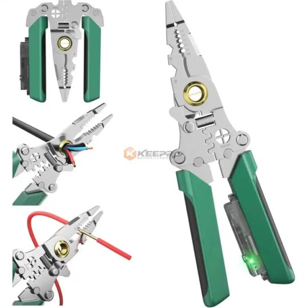 PINCE A DENUDER TESTEUR ELEC 18F PLIANT MULTI 8"X200 PLIERS