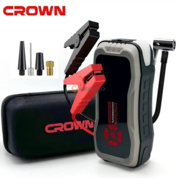 POWER BANK +COMPRESSEUR AUTO 5V-9V-12V 25800MAH CT37042 CROWN