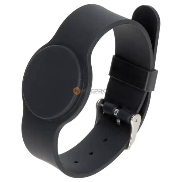 TAG BRACELET EN SILICONE ROND REGLABLE NOIR MAC TECH