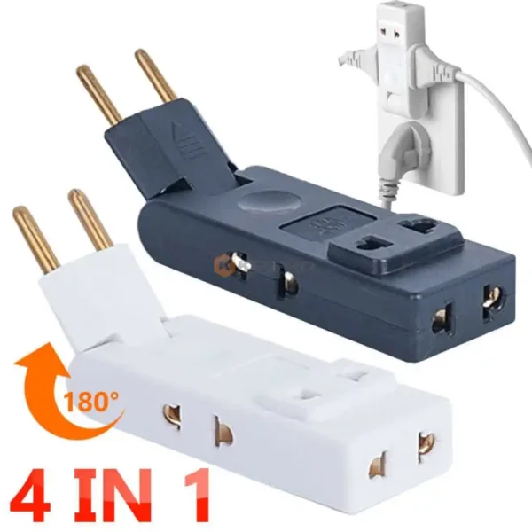 FICHE VOLEUSE ADAPT PLAT LONG PLIANT 4P 4 IN 1 BLANC TRAVEL CONVERTER