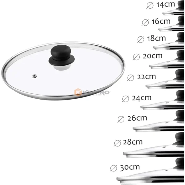 COUVERT CASSEROLE EN VERRE N°30