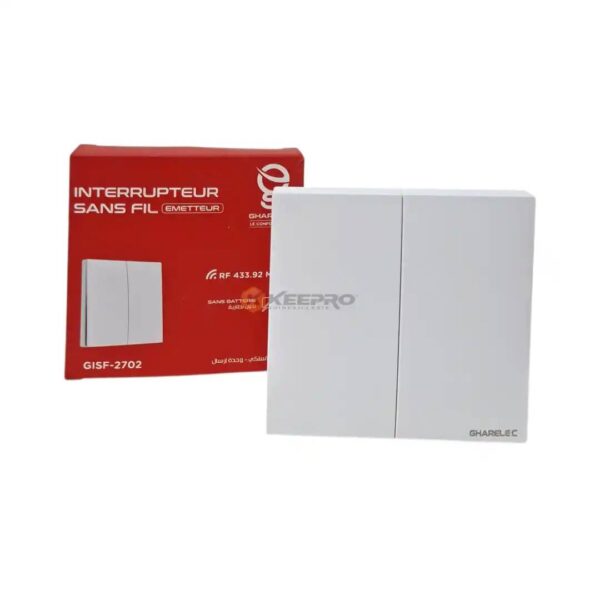 INTERRUPTEUR DOUBLE ALLUM WIFI SMART GISF-2702 GHARELEC
