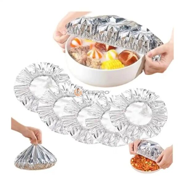 COUVERT PLAT ALIMENTAIRE SAC ALUMINIUM ELASTIQUE ENV 20PCS THERMOSTATIC HOOD