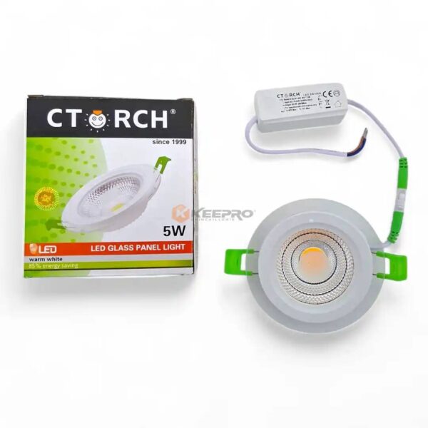 SPOT COB GLASSE  5W JAUNE HL-PL503-005 CTORCH