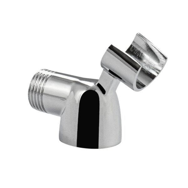 SUPPORT DOUCHETTE MELANGEUR BAIGNOIR COUDE CHROME 20/15 PLAST