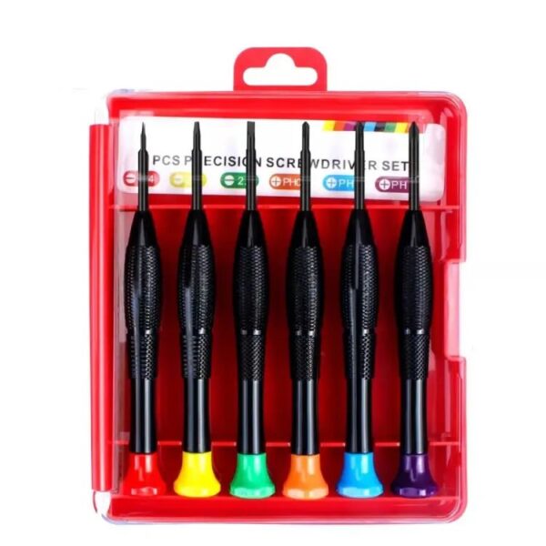 JEU TOURNEVIS PRECISION  6PCS BOITE TRANSP 6309A NAFIS