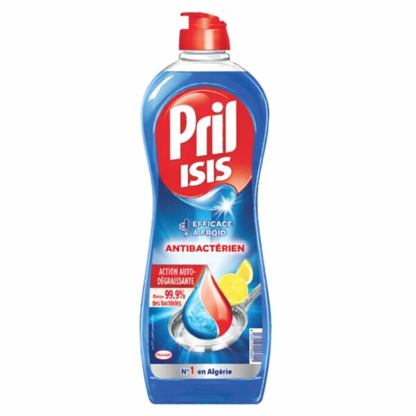 SAVON LIQUIDE VAISSELLE 650ML BLEU ANTI BACT PRIL ISIS