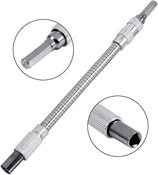 PORTE EMBOUT FLEXIBLE 30CM CHROME