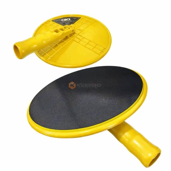 DISQUE PORTE PAPIER A VERRE SCRATCHE GIRAFFE 180MM JAUNE