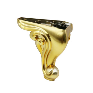 PIED COFFRE COIN DECORE 40MM PLAST DORE