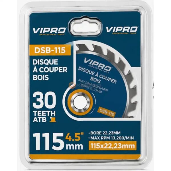 DISQUE ALUM/BOIS 115MM 30D DSB-115 VIPRO