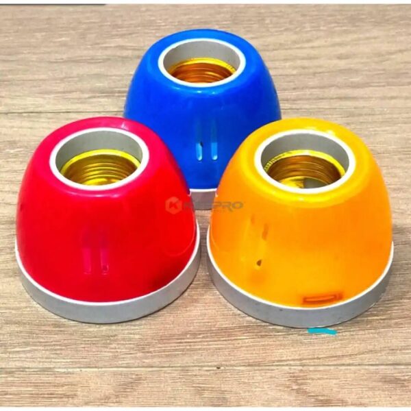 DOUILLE ROSACE ROND E27 COULEUR