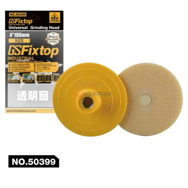 DISQUE PORTE PAPIER A VERRE SCRATCHE 100MM 50399 FIXTOP