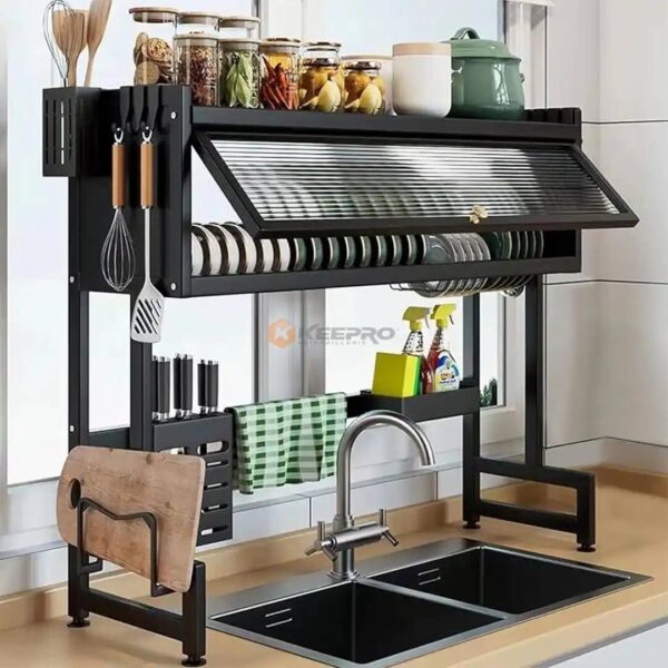 EGOUTTOIR METAL 3 ETAGE LUX NOIR BOITE NEW JIABAOLE