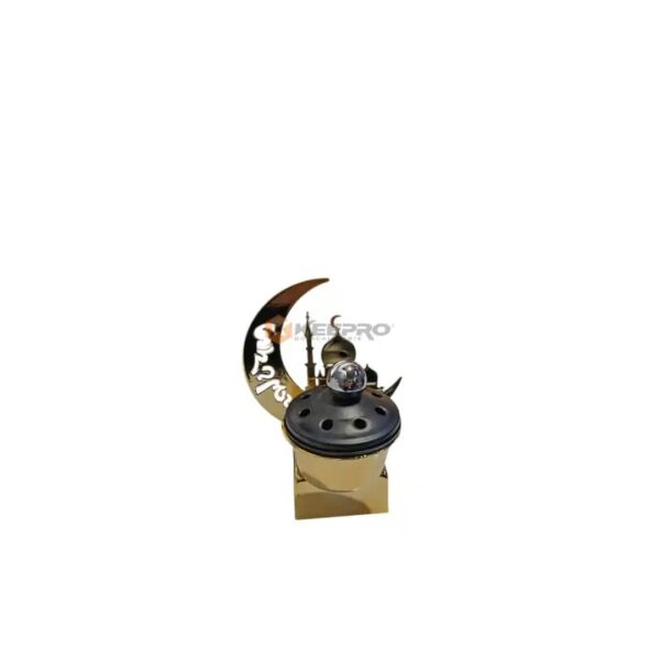 ENCESOIR BOUKHOUR PARFUM METAL CARRE CROISSANT LUX RAMADAN KAREEM