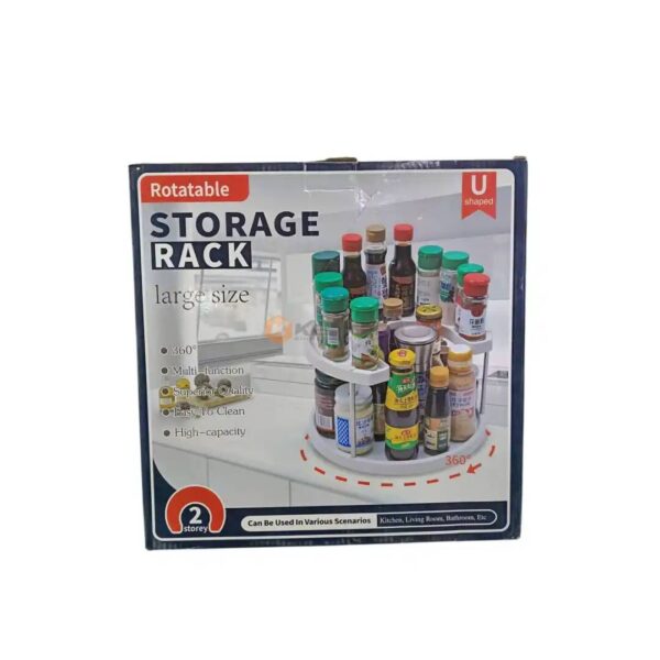 ETAGERE D'ACCESSOIRES CUISINE PLAST ROND + "U" 2 ETAGE 6832 / JS03 ALWAN