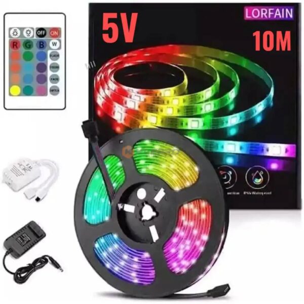 JEU DE LUMIERE RGB USB + BLUETOOTH 10M GM 5V APP BOITE 6003-9 ZONE
