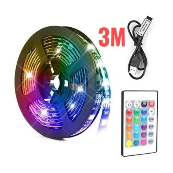 JEU DE LUMIERE RGB USB + TEL  3M PLAQUE JDF2023-61 ZONE