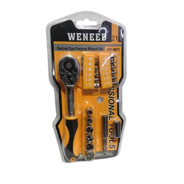 JEU DOUILLE CLIQ +EMBOUT TOURNEVIS 21PCS WD-9071 WENEED
