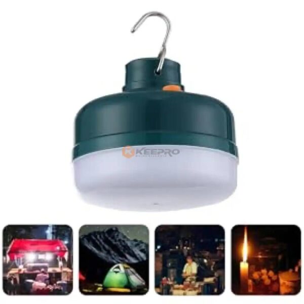 LAMPE CAMPING RECH  50W MAGNET +CROCHET +USB VERT 5991-112 ZONE