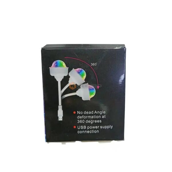 LAMPE JEU DE LUMIERE AUTO USB ROND MM 4W FLEXIBLE SMALL MAGIC BALL 5991-131
