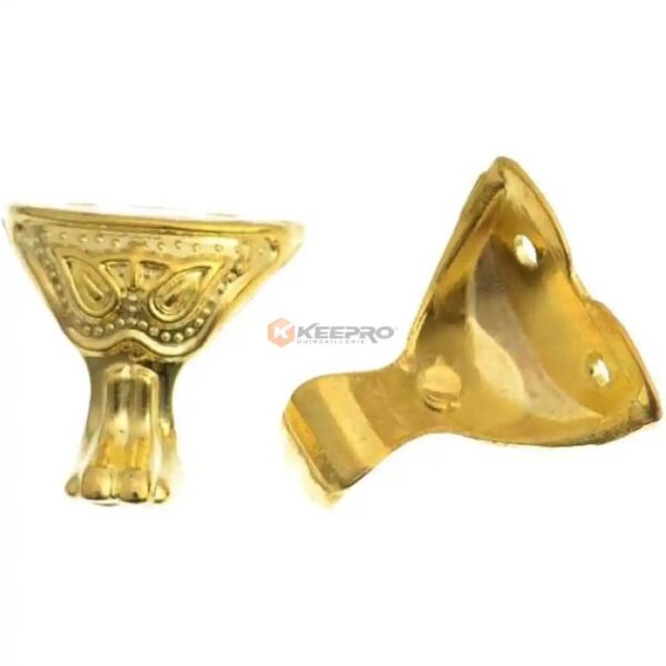 PIED COFFRE COIN DECORE 28X28 DORE OMRAN