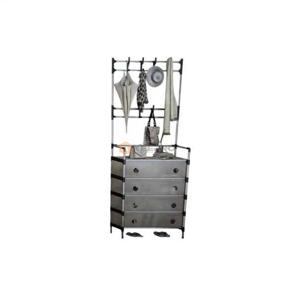 PORTE CHAUSSURE +PORTE CINTRE MANTEAU MULTIFONCTION 4 ETAGE DX6205HB / 2937-4 ALWAN